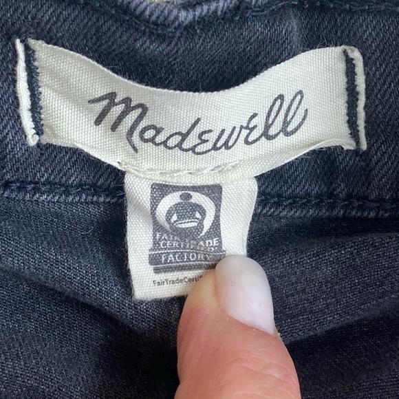 Madewell Women’s Black High-Rise Denim Shorts‎ Sz 24 - Picture 2 of 11